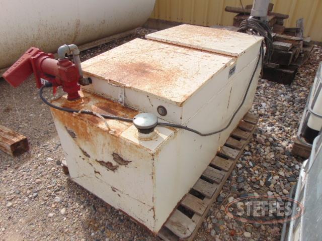 150 gal. twin compartment fuel service tank, 